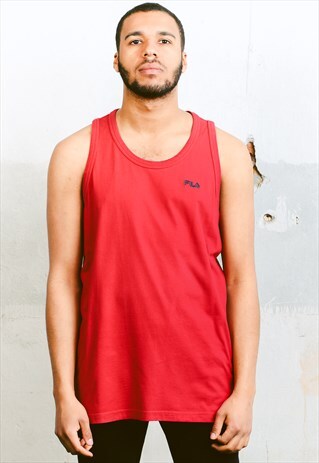 VINTAGE FILA SLEEVELESS T-SHIRT VEST