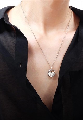 ZODIAC NECKLACE PISCES SIGN NECKLACE WOMEN SILVER NECKLACE