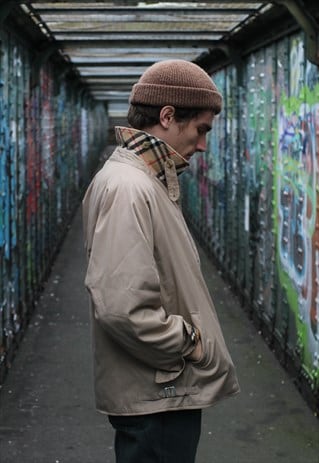 VINTAGE 80S 90S BURBERRY NOVA CHECK HARRINGTON BOMBER JACKET