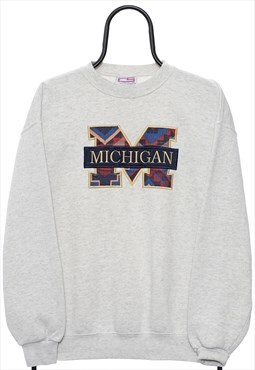 Vintage Michigan Grey Sweatshirt Womens