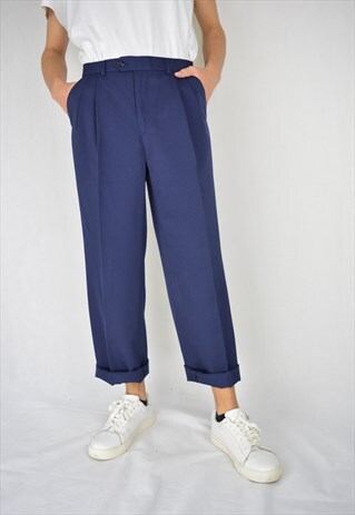 VINTAGE BLUE REGULAR CLASSIC TROUSERS