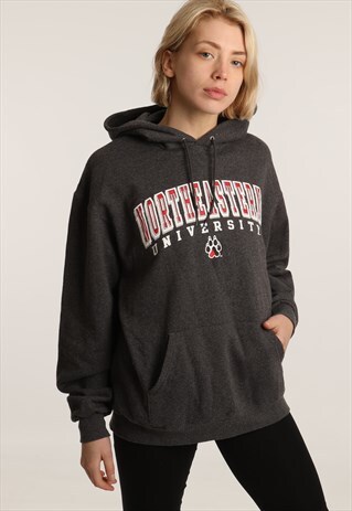 90S CHAMPION PRINT COLLEGE HOODIE