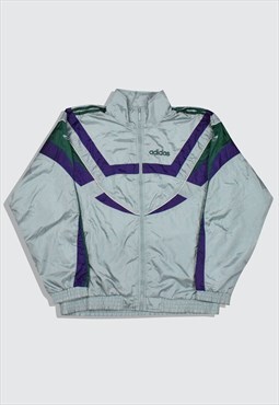 Vintage 90s Adidas Embroidered Colour Block Tracksuit Jacket
