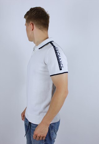 VINTAGE POLO ARMANI EXCHANGE MENS T-SHIRT TOP