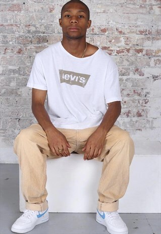VINTAGE LEVI'S LOGO T-SHIRT WHITE