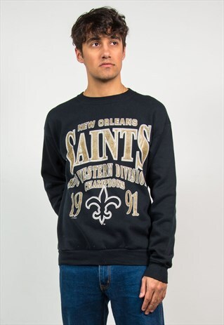 90'S SWEATSHIRT NFL NEW ORLEANS SAINTS AMERICAN FOOTBALL