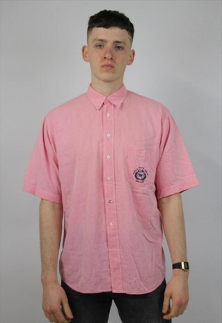 VINTAGE HUGO BOSS PINK LIGHT SHIRT
