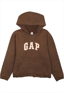 Vintage 90's Gap Hoodie Pullover Spellout Brown XLarge