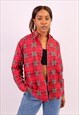Vintage Horse & Polo Flannel Shirt in Red