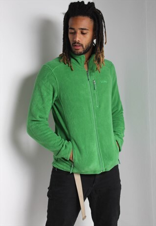 VINTAGE LL BEAN FLEECE JACKET GREEN