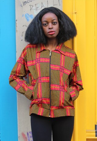 AFRICAN WORKWEAR JACKET - AFRICAN PRINT - FESTIVAL JACKET