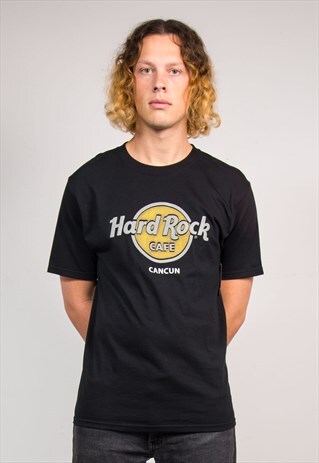 90'S VINTAGE BLACK HARD ROCK CAFE CANCUN T-SHIRT