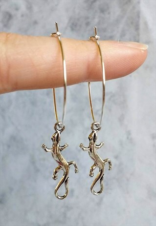 LIZARD HOOP EARRINGS