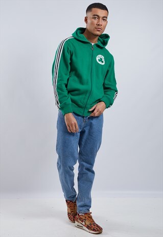 VINTAGE ADIDAS CELTICS ZIP-UP HOODIE