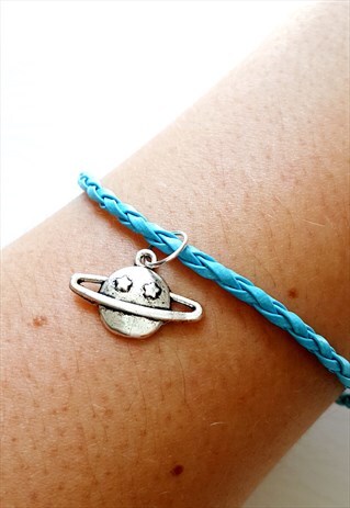 PLANET CHARM BRACELET BLUE