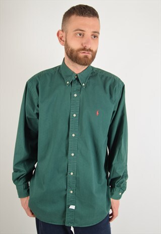 VINTAGE RALPH LAUREN SHIRT 90'S SIZE L (2273)
