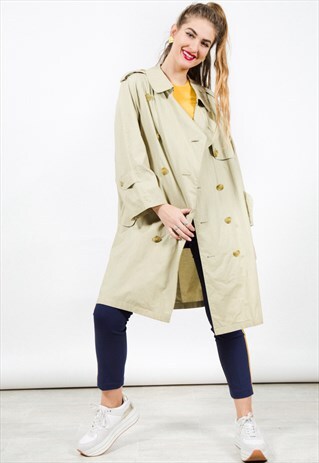 VINTAGE 80S ORIGINAL BURBERRY TRENCH / S3988