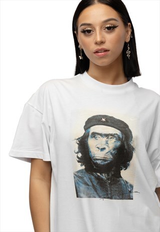 CREW NECK CHE PAINTING SHORT SLEEVE T-SHIRT