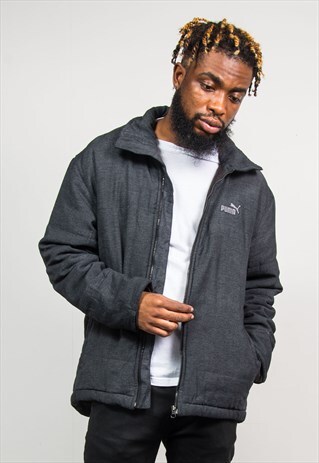 PUMA VINTAGE 90'S GREY PADDED JACKET