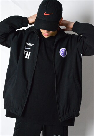 BLACK NIKE SPORTS TRACK JACKET