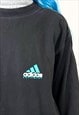 VINTAGE 90S ADIDAS EQUIPMENT BLACK LONG SLEEVED T-SHIRT 