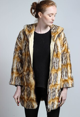 VINTAGE FAUX FUR JACKET