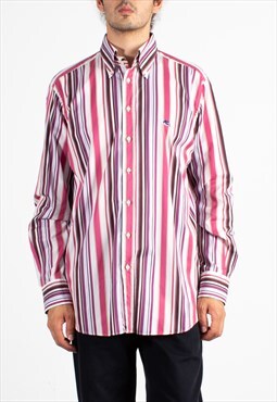 Men's Etro Pink Striped Shirt