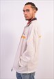 VINTAGE LOTTO TRACKSUIT TOP JACKET WHITE