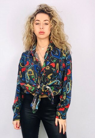 VINTAGE OVERSIZED PATTERN SHIRT