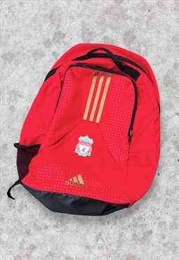 Vintage Liverpool Adidas Backpack Rucksack Bag Red