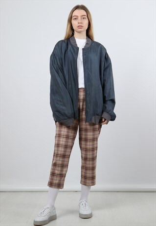 VINTAGE MEDIUM BLUE BOMBER JACKET
