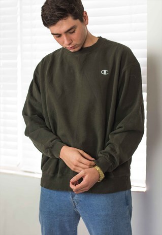 VINTAGE CHAMPION SWEATSHIRT JUMPER LOGO 90S XL 18.2