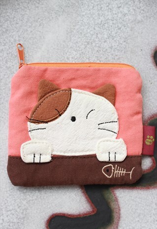 ORANGE CAT CARDHOLDER COIN PURSE