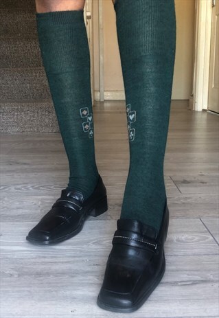 VINTAGE 90S BLACK LIBRARIAN STYLE OFFICE SHOES
