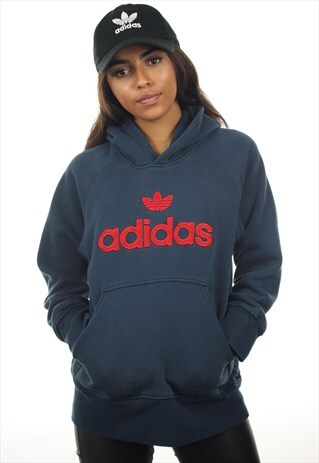 VINTAGE ADIDAS SPELL OUT HOODIE SWEATSHIRT