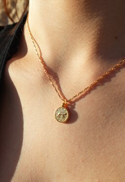 Tiger Gold Medal Pendant