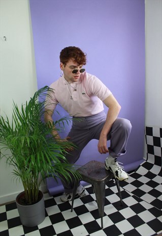 90S VINTAGE PINK LACOSTE POLO SHIRT