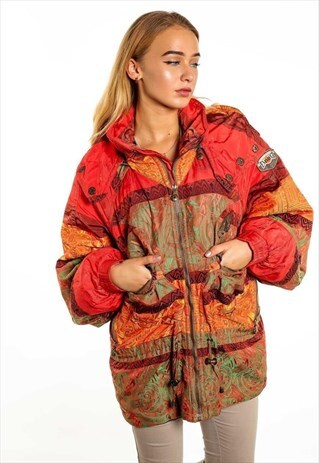 VINTAGE PATTERNED PUFFER JACKET J1999