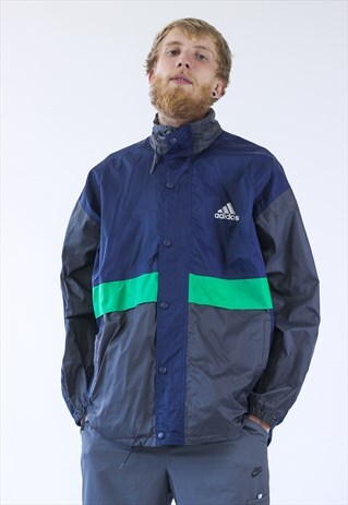 90S VINTAGE MENS ADIDAS WINDBREAKER WATERPROOF JACKET
