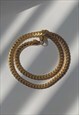 ALPHA LUXE GOLD TEXTURED SNAKE CHAIN NECKLACE