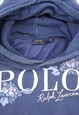 POLO RALPH LAUREN WOMENS NAVY FLORAL HOODIE