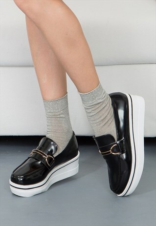 METALLIC SOCKS - SILVER