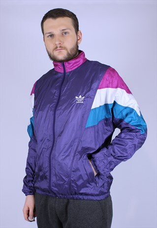 90S VINTAGE ADIDAS MULTICOLOR TRACKSUIT TOP RARE