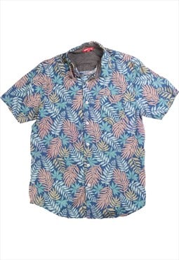 Vintage 90's Unionbay Shirt Leaf Short Sleeve Button Up