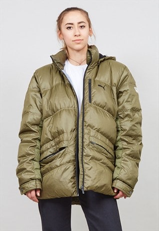 VINTAGE 90'S GREEN PUFFER JACKET