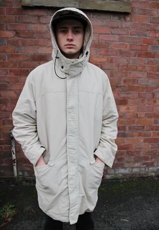 SERGIO TACCHINI LONG PADDED BEIGE JACKET