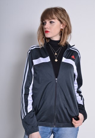 VINTAGE ADIDAS TRACK JACKET GREY