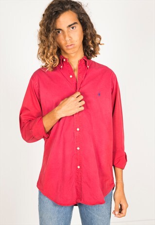 VINTAGE 80S POLO RALPH LAUREN SHIRT / R4110C600