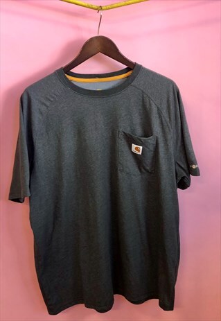 VINTAGE CARHARTT SHORT SLEEVE MEN DARK GREY T-SHIRT