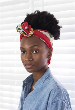 VINTAGE HEAD WRAP SCARF 90S X 1
